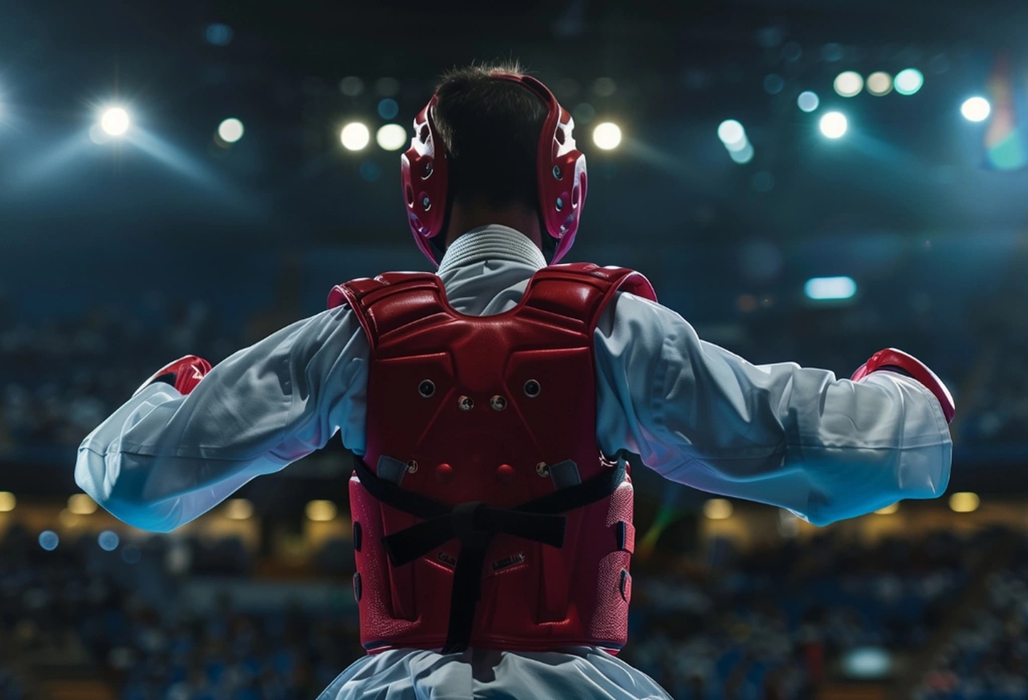 Pencak silat tournament services background